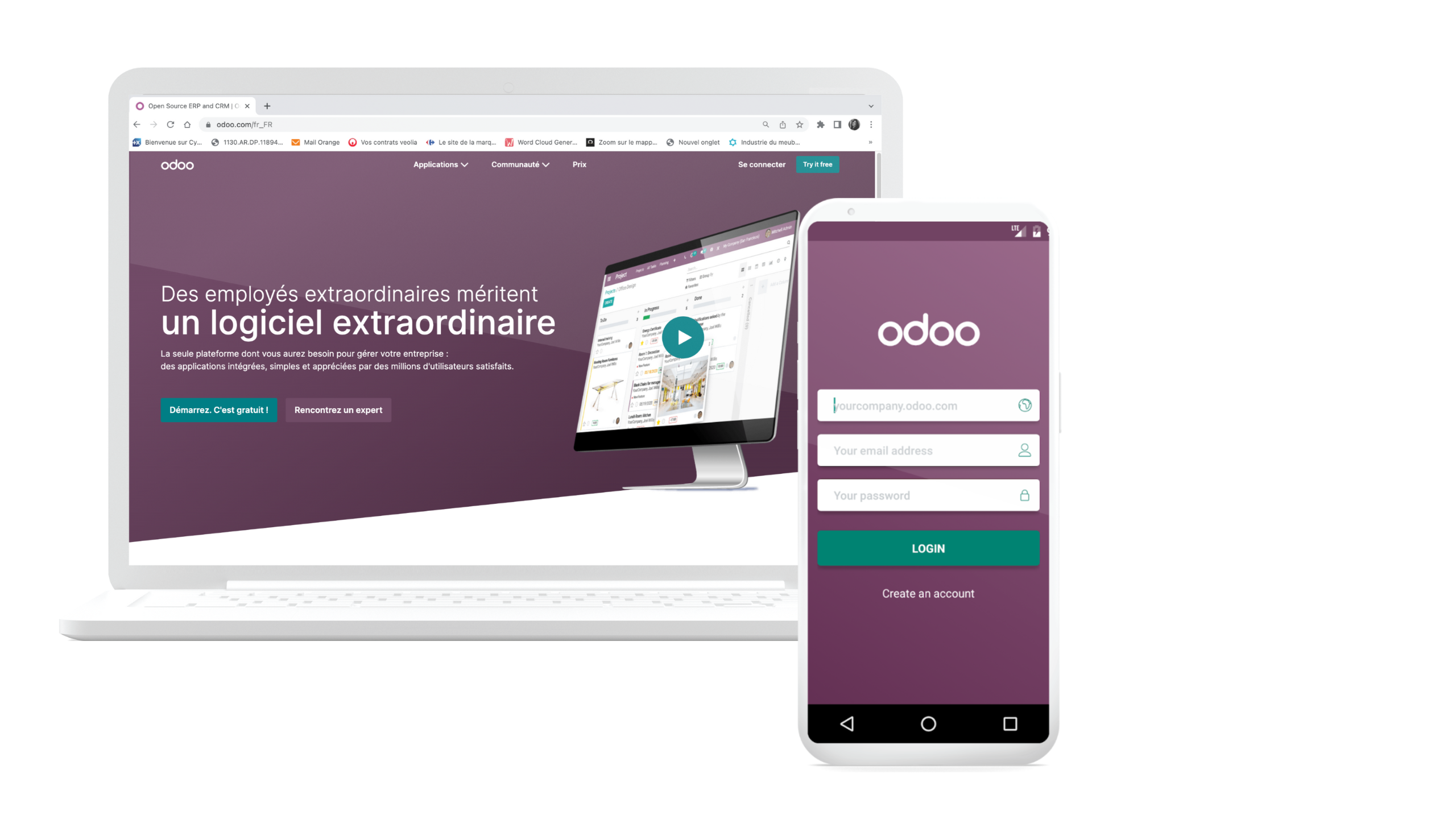 Odoo page